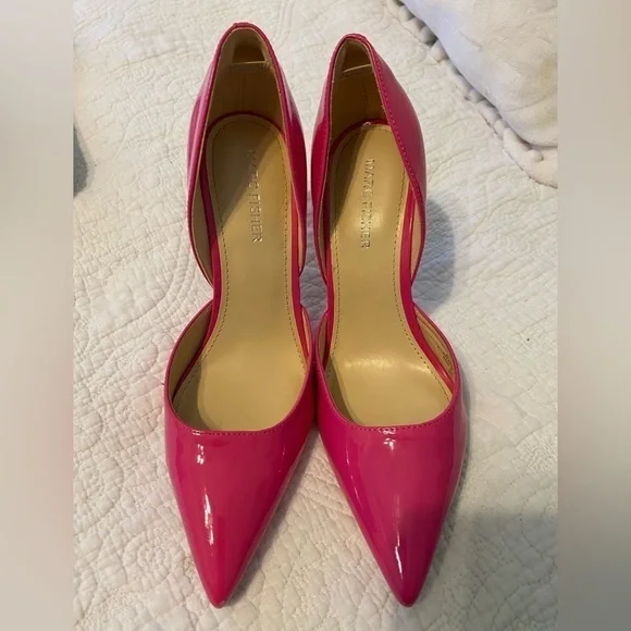 Marc Fisher Christa Patent Pink Pumps - Picture 2 of 10
